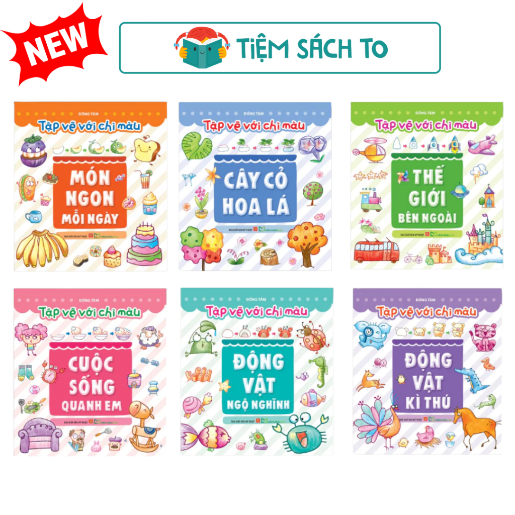 Sách: Tập Vẽ Với Bút Chì Màu - Cuộc Sống Quanh Em