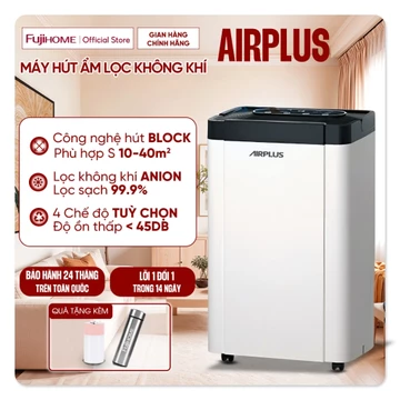 Máy hút ẩm lọc không khí 40m2 FUJIHOME Nhập Khẩu, 4 chế độ hút ẩm lọc không khí Anion khử mùi diệt khuẩn phòng khác ngủ