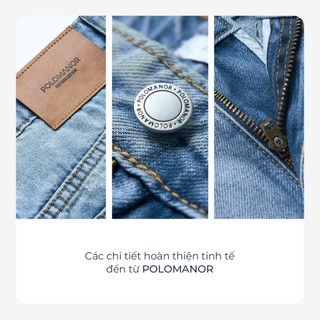 Quần short nam, Chất liệu Jean Cao Cấp, Form Regular thoải mái, linh hoạt - POLOMANOR