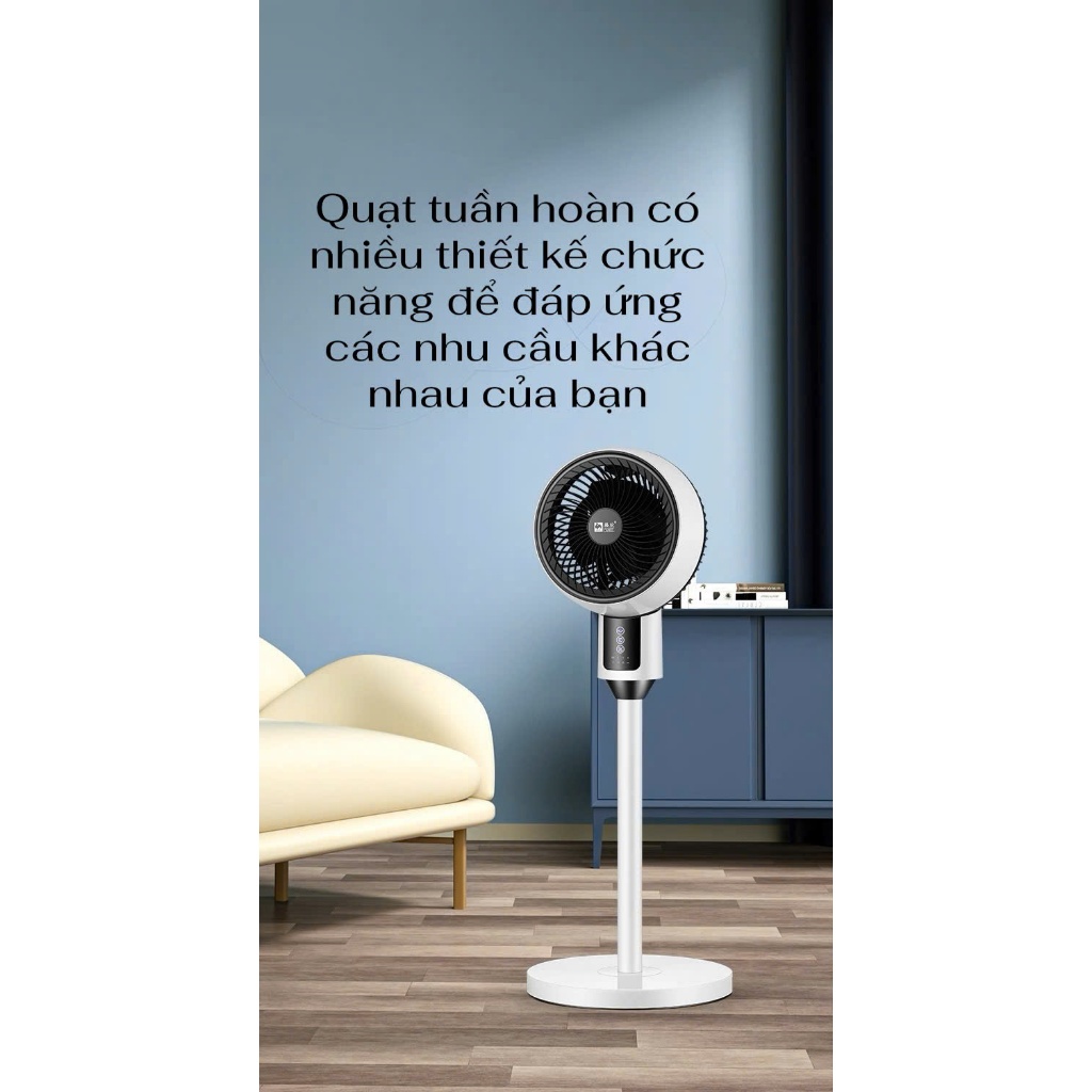 Quạt Cây Đứng Tuần Hoàn Không Khí Anhlinh 006 Công Suất 45W Tùy Chỉnh Độ Cao 3 Mức Gió Tặng Kèm Điều Khiển