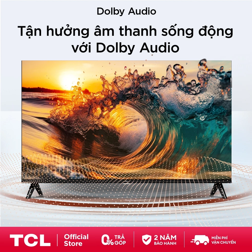 【QLED】TCL 43 inch QLED 43V5C, Google TV, Tần số quét 60Hz, Chứng nhận Dolby Atmos, Lắp 0đ HCM HN