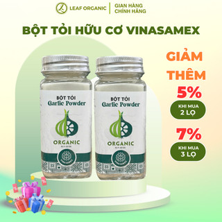 Bột tỏi hữu cơ Vinasamex 50g, gia vị hữu cơ cho bé ăn dặm