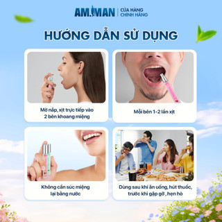Xịt Thơm Miệng Flavor AM-MAN 10ml Khử Mùi, Sạch Khuẩn, Nhỏ Gọn, Tiện Lợi Mang Theo Mọi Lúc, Mọi Nơi