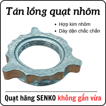 Tán lồng quạt nhôm ⛔QUẠT HÃNG SENKO KHÔNG GẮN ĐƯỢC⛔(khóa lồng chặn lồng quạt) sử dụng chắc chắn và bền
