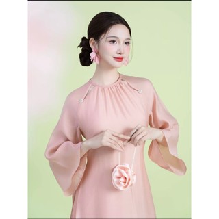 Áo Dài Cách Tân Nắng Tơ Mềm Mại – Áo Dài Nữ Cao Cấp 4 Tà, Dịu Dáng, Thanh Lịch | Áo dài Phương Linh