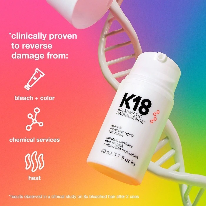 Kem dưỡng phục hồi tóc K18 Biomimetic Hairscience Leave-In Molecular Repair Hair Mask 50ml