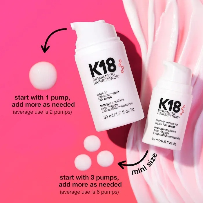 Kem dưỡng phục hồi tóc K18 Biomimetic Hairscience Leave-In Molecular Repair Hair Mask 50ml