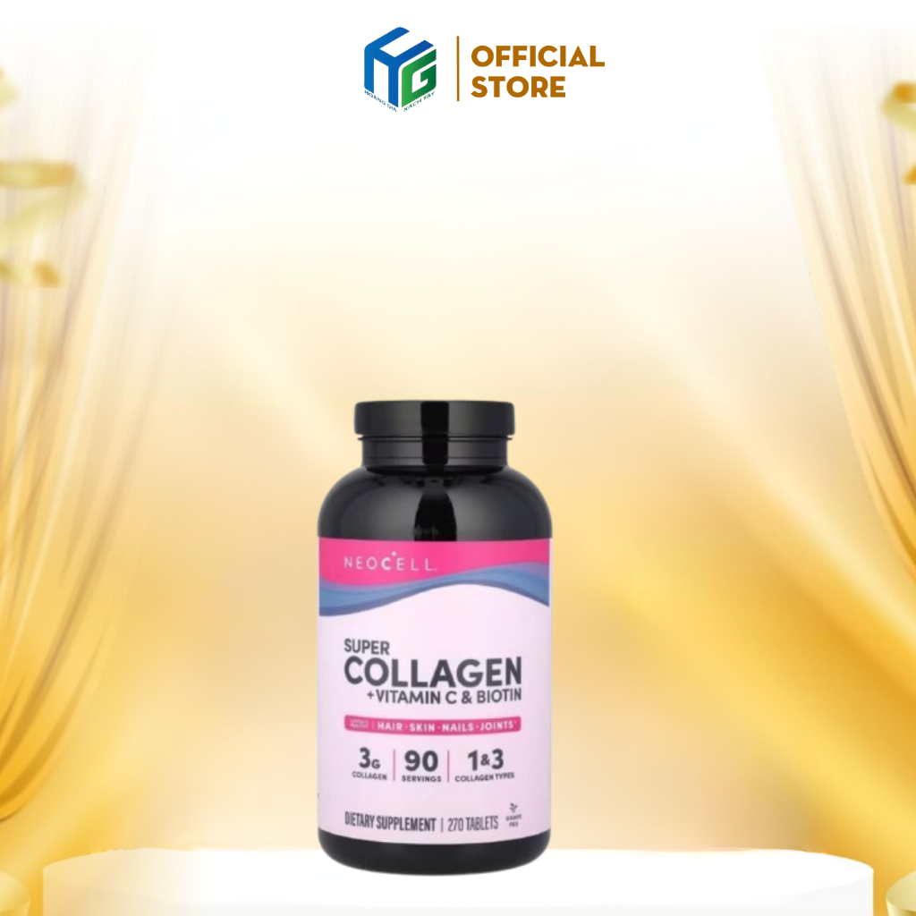 Viên uống bổ sung Collagen, Neocell Super Collagen Vitamin C + Biotin ...
