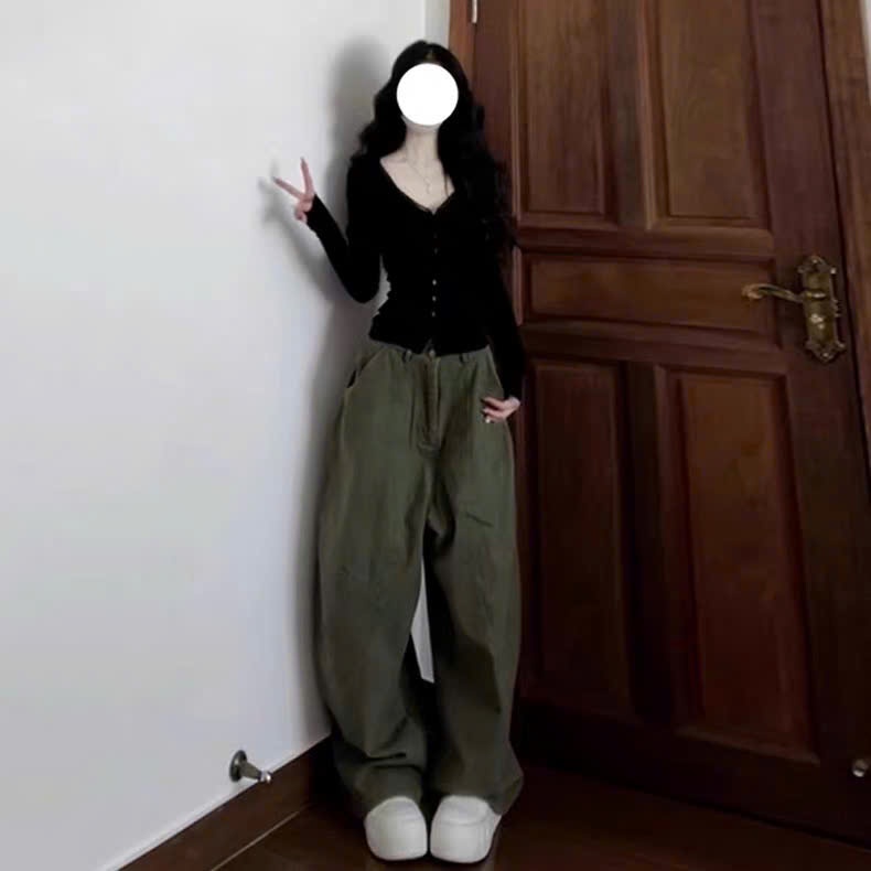[CÓ SIZE] Áo Thun Dài Tay Cổ Tim Ren RANSHI Ôm Body Sexy Quyến Rũ Chất Thun Cotton