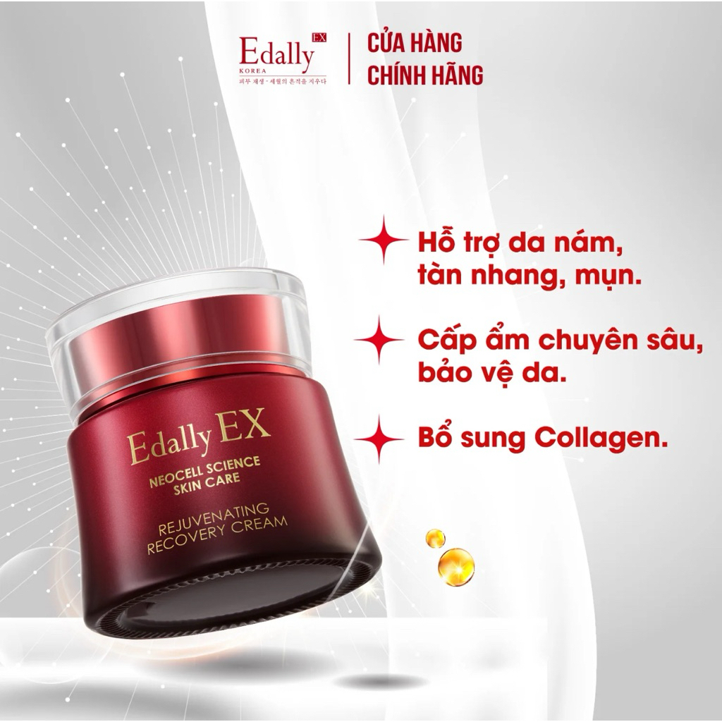 Kem Dưỡng Tái Sinh Phục Hồi EDALLY EX REJUVENATING RECOVERY CREAM Dành Cho Da Nám Da Mỏng Yếu 50ml