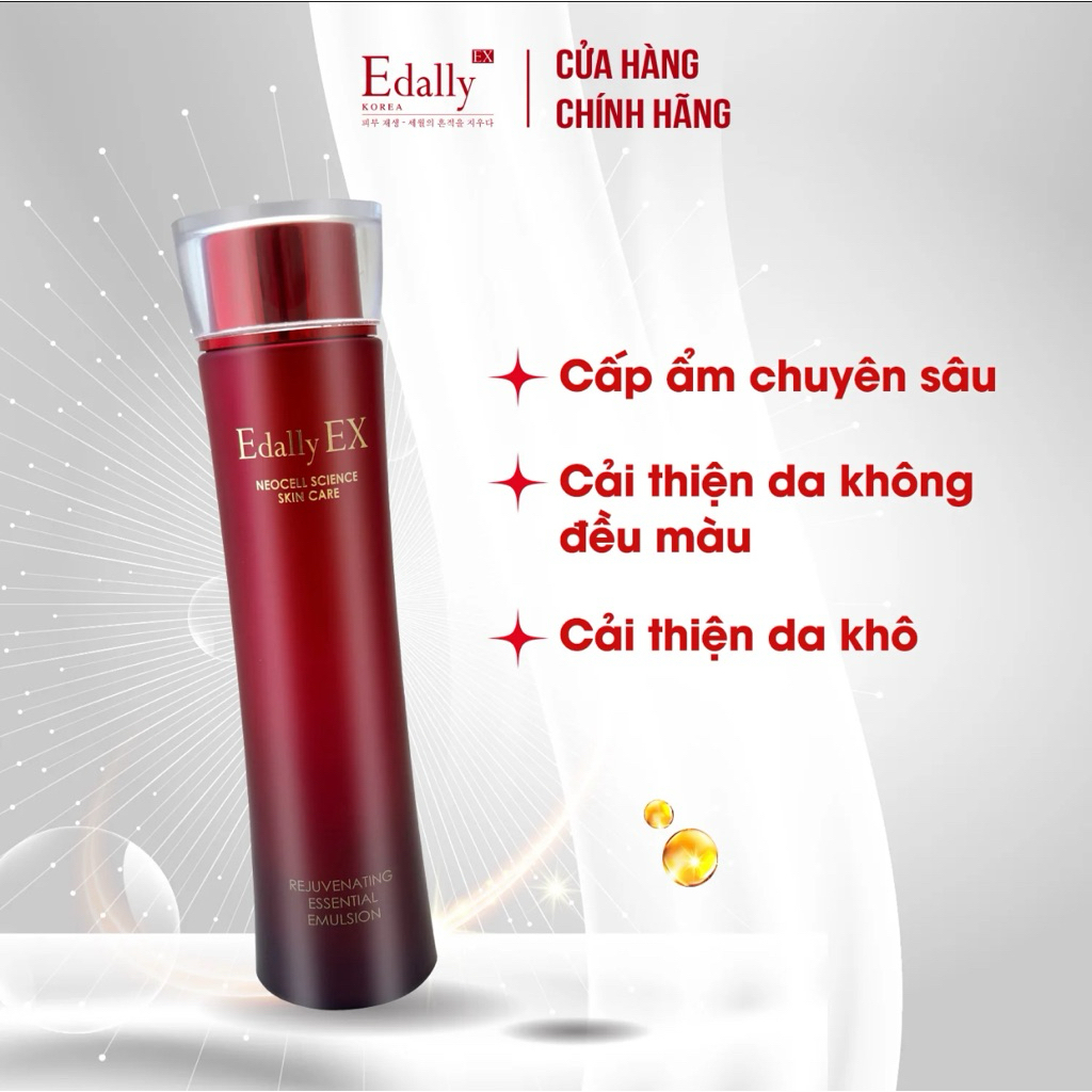Sữa dưỡng tái sinh phục hồi EDALLY EX REJUVENATING ESSENTIAL EMULSION cấp ẩm chống lão hóa da 150ml