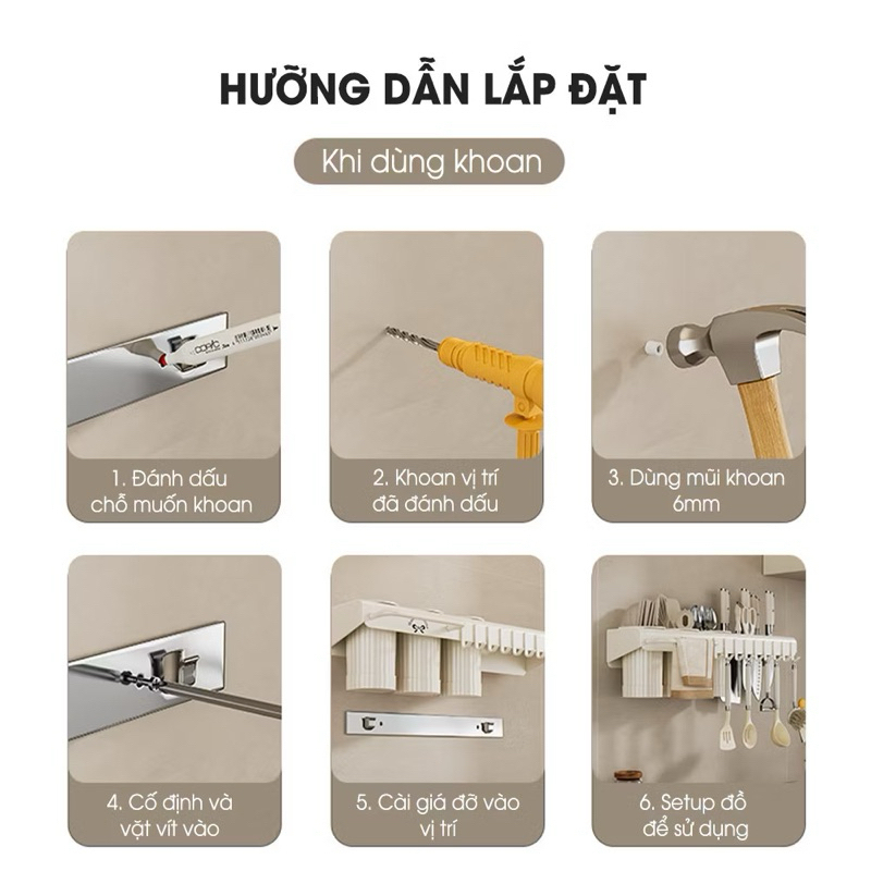 [ LOẠI 1 ] Giá để dao 3 ống đũa hợp kim carbon đa năng, giá treo dụng cụ nhà bếp thông minh chịu lực tốt