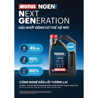 Dầu Nhớt Động Cơ Ô Tô Hybrid MOTUL NGEN HYBRID 0W-20 4L