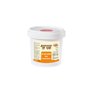 Bơ Đậu Phộng 100% Spoon It Up – Can 1kg 5kg – Không Đường Không Dầu – Eat Clean Gym