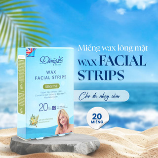 Miếng Wax Tẩy Lông Cao Cấp Dimples – Nhập Khẩu Anh – Cho Mặt, Nách, Bikini – 20 Miếng + 2 Kem Dưỡng