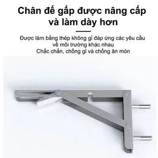 Giá để đồ treo tường INOX Kệ gấp gọn đa năng Tấm dày Giá treo Nhà bếp