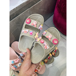 (Không Kèm Sticker) Dép Nhựa Trơn  Em Bé 2 Quai / Mieo Shoes D3062 D3063 D3064