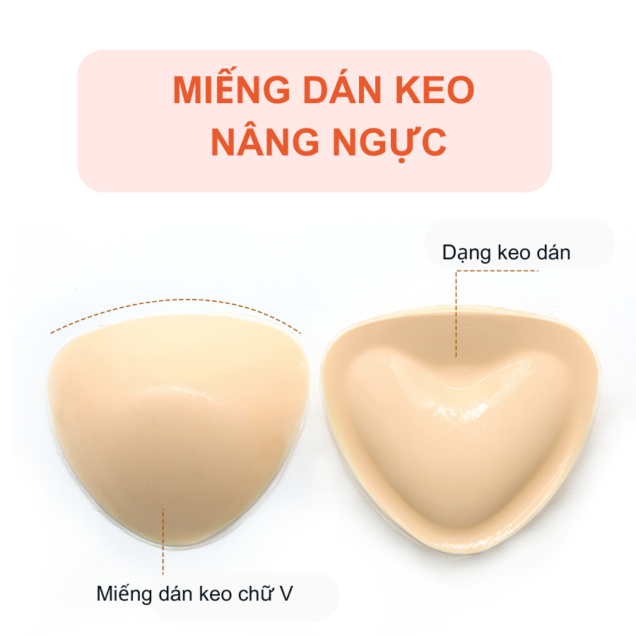 Miến Dán Nâng Ngực Dạng Keo Dán Đệm Chữ V 2.5cm Gom và Đẩy V1 Siêu Đỉnh Loirechic MD38