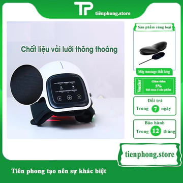 Máy massage trị liệu khớp đầu gối cao cấp, máy mát xa xoa bóp nhiệt chườm nóng, đèn lazer trị liệu đầu gối giảm đau nhức