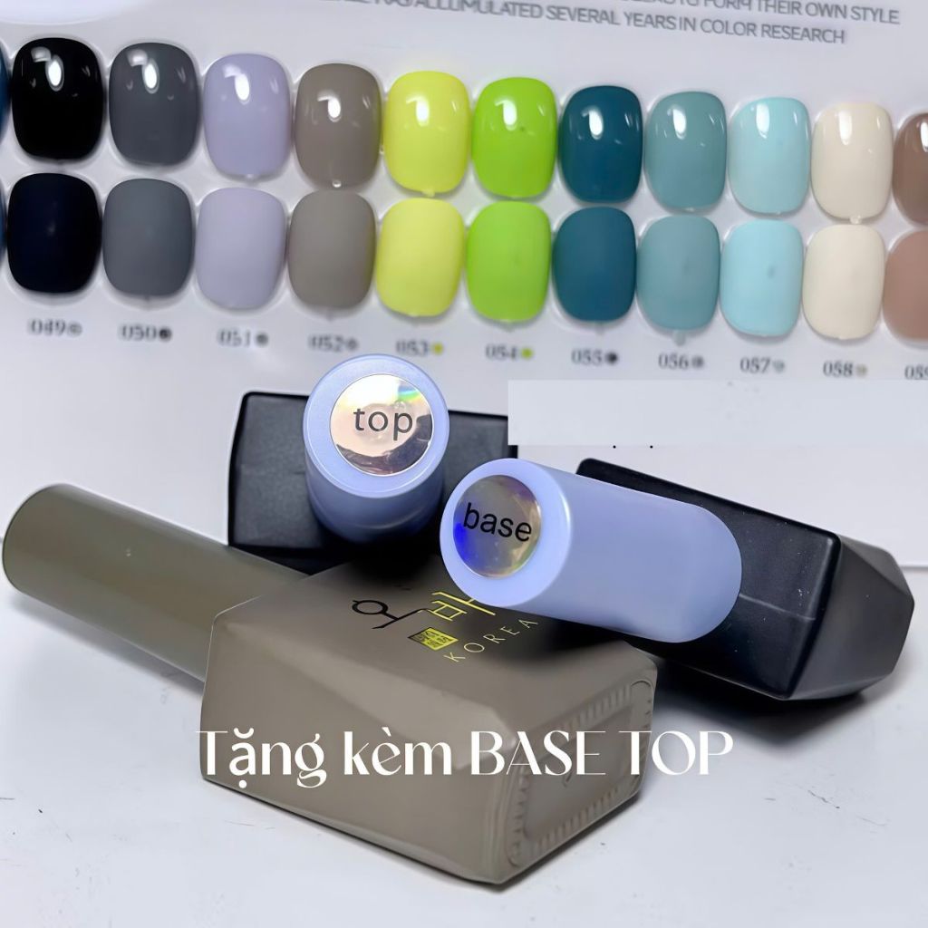[GÍA TỐT] Cặp Base Top Series - sơn gel liên kết và top phủ rất bền và bóng 15ml