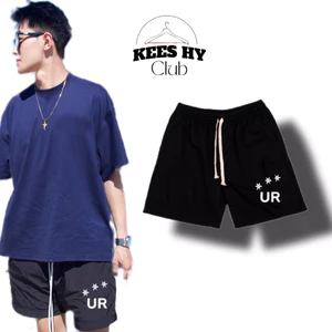 Quần Short Ngắn Trên Gối Streetwear Nam Nữ Vải NỈ Chân Cua Hình In Sắc Nét Keeshy Club
