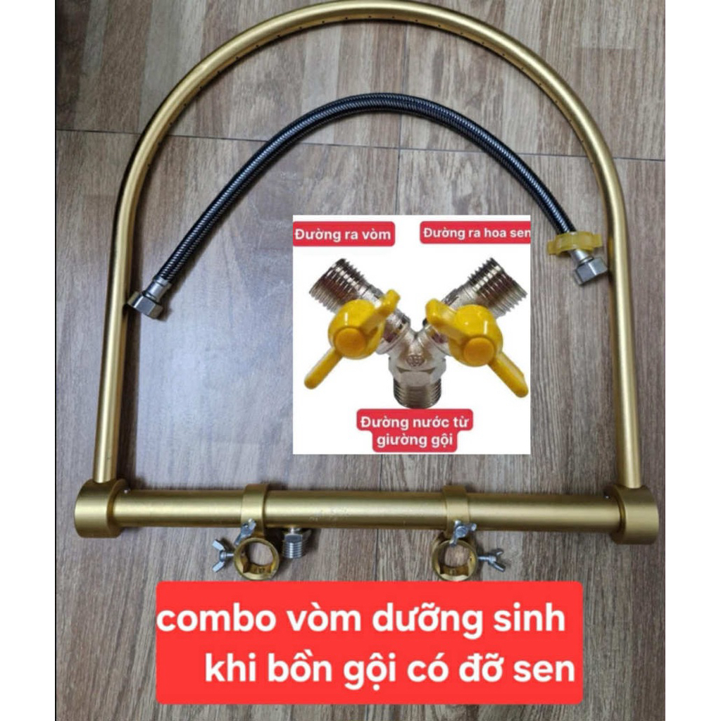 combo vòm dưỡng sinh (bồn gội có đỡ sen)