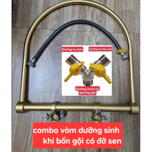 combo vòm dưỡng sinh (bồn gội có đỡ sen)