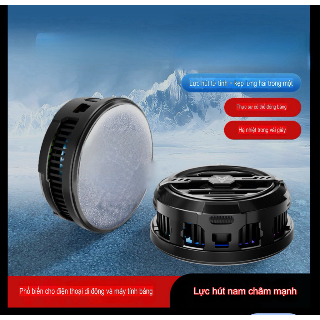 Quạt tản nhiệt sò lạnh F27(15W) - TH shops- hỗ trợ làm mát điện thoại/máy tính bảng