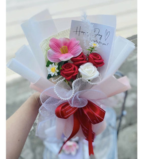 SET bó hoa sáp mix 3, 5, 7 bông đẹp làm quà tặng [Sinh nhật, Valentine, Noel, 20/10, 20/11..] (Maya Flower)