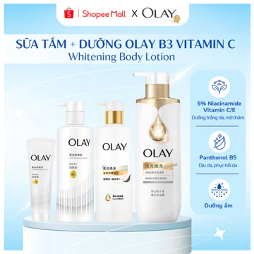 Sữa Tắm Olay B3+ và Sữa Dưỡng Thể Olay B3 Vitamin C Retinol, Olay Bright Ultra Whitening