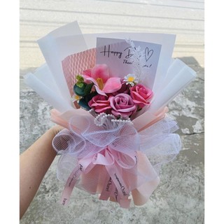 SET bó hoa sáp mix 3, 5, 7 bông đẹp làm quà tặng [Sinh nhật, Valentine, Noel, 20/10, 20/11..] (Maya Flower)