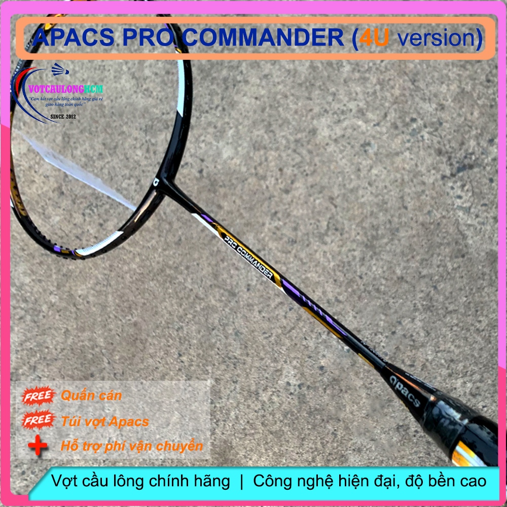 Vợt cầu lông Apacs Pro Commander 4U – Vợt thân đũa chống cản gió ...