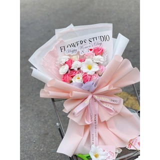 SET bó hoa sáp mix 10, 15 bông đẹp làm quà tặng [Sinh nhật, Valentine, Noel, 20/10, 20/11..] (Maya Flower)
