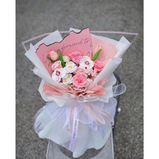 SET bó hoa sáp mix 10, 15 bông đẹp làm quà tặng [Sinh nhật, Valentine, Noel, 20/10, 20/11..] (Maya Flower)