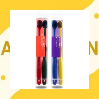 Bộ 2 Bàn chải đánh răng than tre hoạt tính kháng khuẩn xuất khẩu