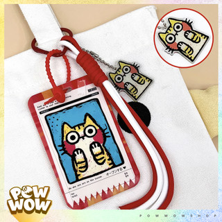 Bao Đựng Thẻ Nhân Viên Nhựa ABS Phong Cách Nhân Vật Hoạt Hình Mèo Cat Painting Colorful Pastel Cute