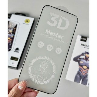 Kính cường lực URR 3D Master trong suốt viền mỏng bo cong Không Lẹm màn cho iPhone 17 16 15 14 Pro Max /Pro/Plus/Air