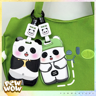Bao Đựng Thẻ Nhân Viên Nhựa ABS Tai Gấu Phong Cách Nhân Vật Hoạt Hình Panda Cartoon Cute