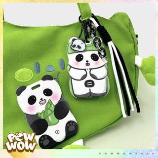 Bao Đựng Thẻ Nhân Viên Nhựa ABS Tai Gấu Phong Cách Nhân Vật Hoạt Hình Panda Cartoon Cute