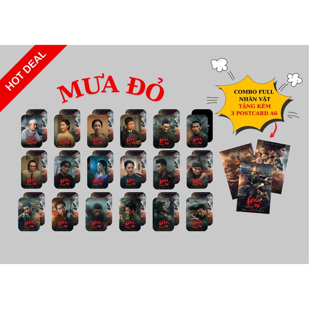 set card bo góc phim Mưa Đỏ