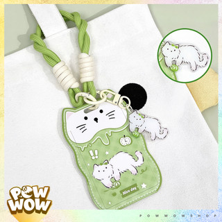 Bao Đựng Thẻ Nhân Viên Nhựa ABS Tai Mèo Phong Cách Nhân Vật Hoạt Hình Cat Cartoon Pastel Cute
