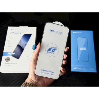 Siêu Kính cường lực KUZOOM 3D mép cong 3D ôm sát, không lẹm màn hình dành cho ip 17 16 15 14 pro max plus