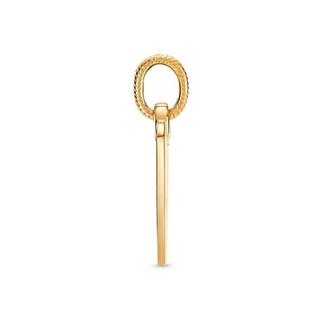 Mặt Dây Chuyền Pandora Mạ Vàng 14K Chữ Nhật Khắc Chữ
