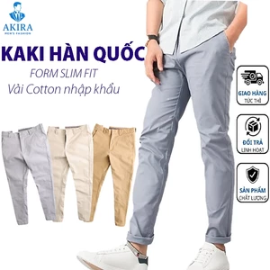 Quần kaki nam cao cấp form ôm Hàn Quốc, vải Cotton mềm mịn sang trọng lịch lãm