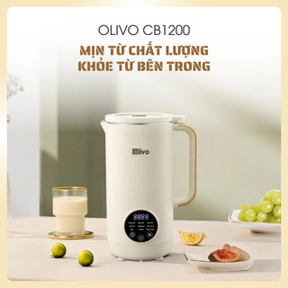 [1.2L] Máy Làm Sữa Hạt Mini OLIVO CB1200 – 10 Chức Năng, Xay Nấu Đa Năng, Chống Trào, Inox Cường Lực
