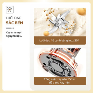 [1.2L] Máy Làm Sữa Hạt Mini OLIVO CB1200 – 10 Chức Năng, Xay Nấu Đa Năng, Chống Trào, Inox Cường Lực