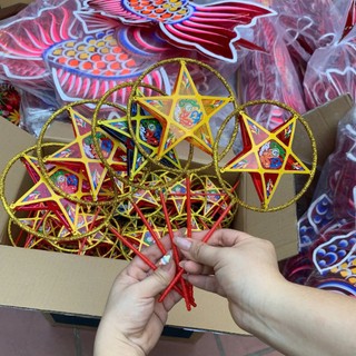 Combo 5 đèn Sao mini khung nhựa cán cầm dính liền