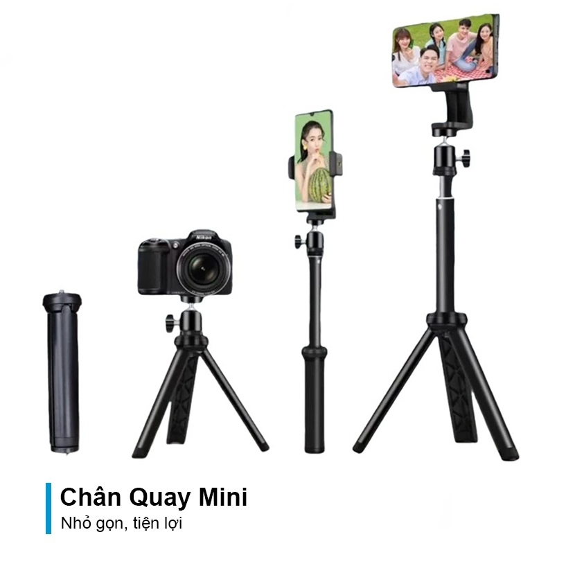Chân Quay Mini, Giá Đỡ Đa Năng, Chỉnh Cao Thấp, Làm Giá Đỡ Để Bàn Cho ...