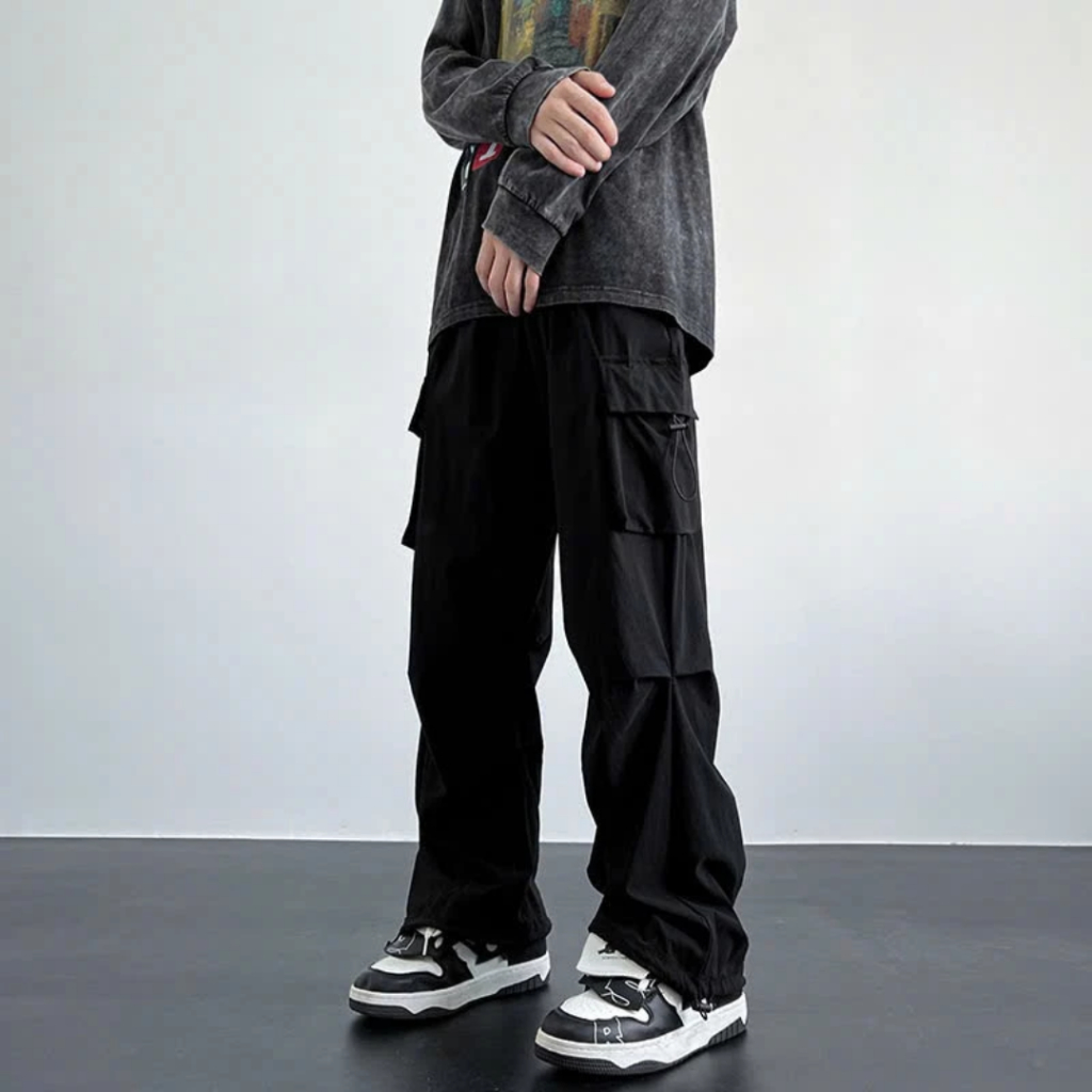 [HCM] Quần dài CAGO nam nữ chất kaki joger HỘP có dây rút eo phong cách,chất liệu vải dày K1