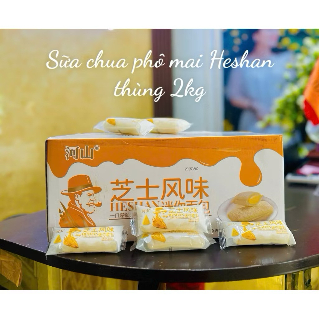 Bánh sữa chua Ông già Heshan/Horsh/mix vị (thùng 40cái +tặng 2c)